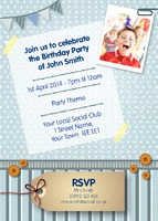 Birthday Party A6 Invitations by Templatecloud