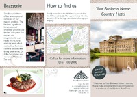 Hotel A4 Folded Leaflets by Templatecloud 