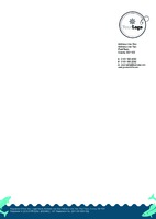  Large (folds to A5) Stationery by Templatecloud 