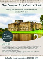 Hotel A5 Flyers by Templatecloud 