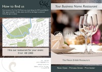 Restaurant A4 Folded Leaflets by Templatecloud 