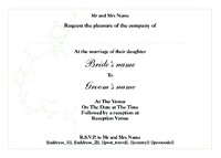 Marriage A6 Invitations by Templatecloud 