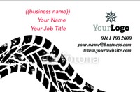 Business Card Motorbike Tyre Tread Collection by Templatecloud 