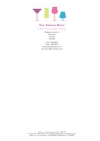 Cocktail Party A4 Letterheads by Templatecloud 