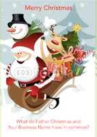  Edit & Go: Large (Folds to A5) Christmas Cards by Templatecloud 