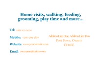 Pet Care Business Card  by Templatecloud