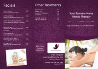 Massage A4 Folded Leaflets by Templatecloud 