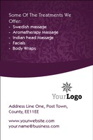 Massage Business Card  by Templatecloud