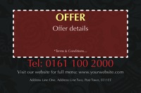 Takeaway Business Card  by Templatecloud 