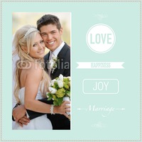 Marriage 20x20" with premium frame  by Templatecloud 