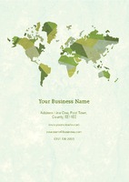 World Map A5 Leaflets by Templatecloud 