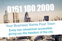 Taxi Hire Business Card  by Templatecloud 
