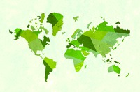 World Map Business Card  by Templatecloud 