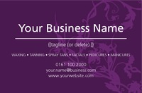 Beauty Salon Business Card  by Templatecloud 