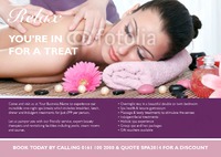 Beauty Salon A4 Folded Leaflets by Templatecloud