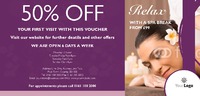 Beauty Salon 1/3rd A4 Leaflets by Templatecloud 