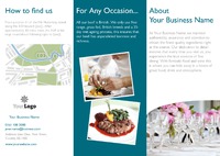 Restaurant A4 Folded Leaflets by Templatecloud