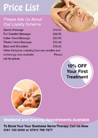 Beauty Salon A5 Leaflets by Templatecloud