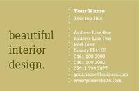 Interior Designers Business Card  by Templatecloud