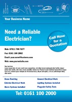 Electrician A4 Posters by Templatecloud 