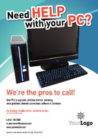 Computer Technicians A4 Flyers by Templatecloud 