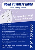 Ironing and Laundry Services A6 Flyers by Templatecloud 