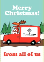  Edit & Go: Regular (Folds to A6) Christmas Cards by Templatecloud 