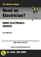 Electrician A6 Flyers by Templatecloud 