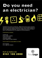 Electrical A6 Flyers by Templatecloud 