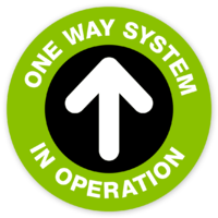 One Way System 400 x 400mm by Templatecloud 