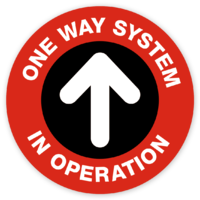 One Way System 400 x 400mm by Templatecloud 