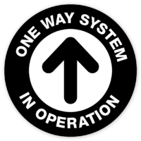 One Way System 400 x 400mm by Templatecloud 