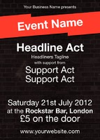 Music A6 Flyers by Templatecloud 