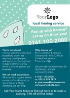 Ironing and Laundry Services A5 Flyers by Templatecloud 