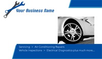 Garage Services 2" x 3.5" Business Cards by Templatecloud 