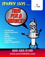 Garage Services 8.5" x 11" Flyers by Templatecloud 
