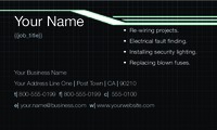 Electrician 2" x 3.5" Business Cards by Templatecloud