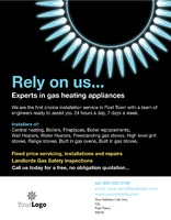 Gas Fitters 8.5" x 11" Flyers by Templatecloud 