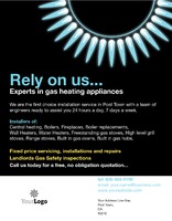 Gas Fitters 8.5" x 11" Flyers by Templatecloud 