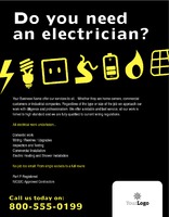 Electrical 8.5" x 11" Flyers by Templatecloud 