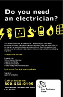 Electrical 5.5" x 8.5" Flyers by Templatecloud 