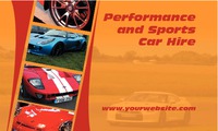 Car 2" x 3.5" Business Cards by Templatecloud 