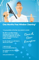 Window Cleaning 5.5" x 8.5" Flyers by Templatecloud
