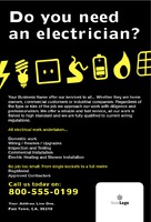 Electrical 4" x 6" Flyers by Templatecloud 