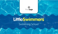Swimming Lessons 2" x 3.5" Business Cards by Templatecloud 