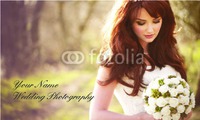 Photographer 2" x 3.5" Business Cards by Templatecloud 