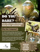 Paintball 8.5" x 11" Flyers by Templatecloud 