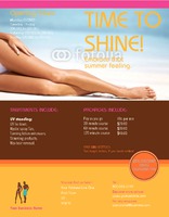 Tanning Salon 8.5" x 11" Flyers by Templatecloud 