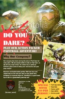 Paintball 5.5" x 8.5" Flyers by Templatecloud 
