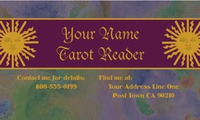 Tarot Card Reader 2" x 3.5" Business Cards by Templatecloud 